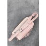Розовая женская сумка-бананка из фактурной кожи с бахромой BlankNote Spirit (12658) - 4