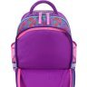 Фіолетовий шкільний рюкзак для дівчаток з текстилю з єдинорогом Bagland (53696) - 5