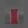 Бордовый клатч-органайзер из натуральной кожи с гладкой поверхностью BlankNote (12918) - 6