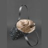 Большая плетеная сумка из натуральной кожи черного цвета с ручками BlankNote Пазл L (12768) - 7