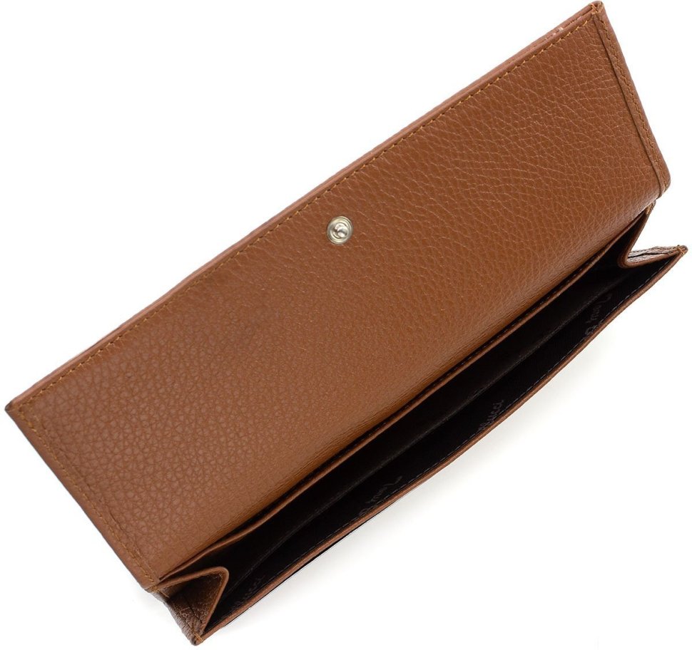 Светло-коричневый кошелек из натуральной кожи с двумя автономными отделениями Tony Bellucci (10821)