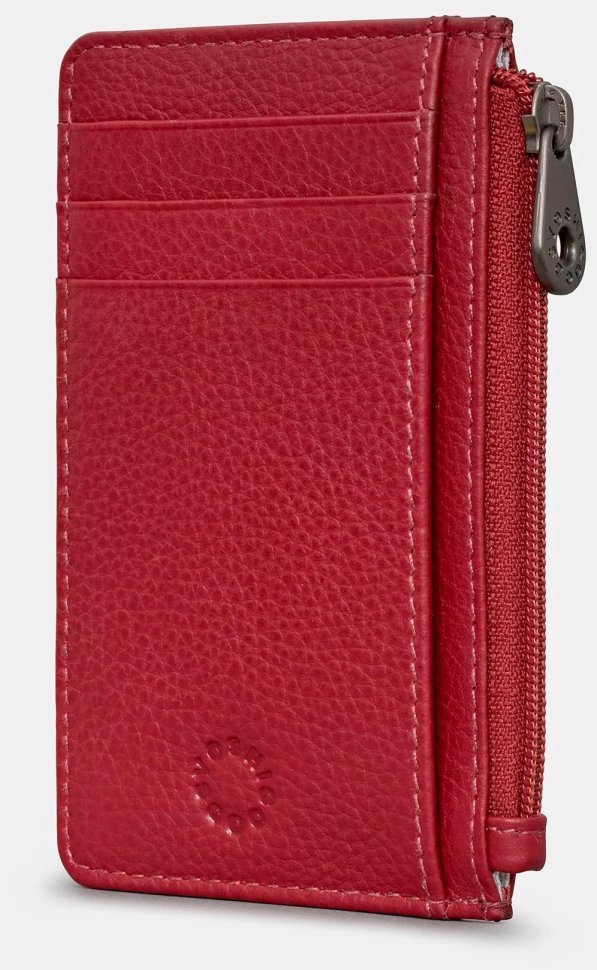 Кардхолдер из натуральной кожи красного цвета Yoshi Morton (Великобритания) 94396 modnotak фото №2
