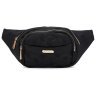 Текстильная женская сумка на пояс черного цвета Monsen 104496 modnotak фото - 1