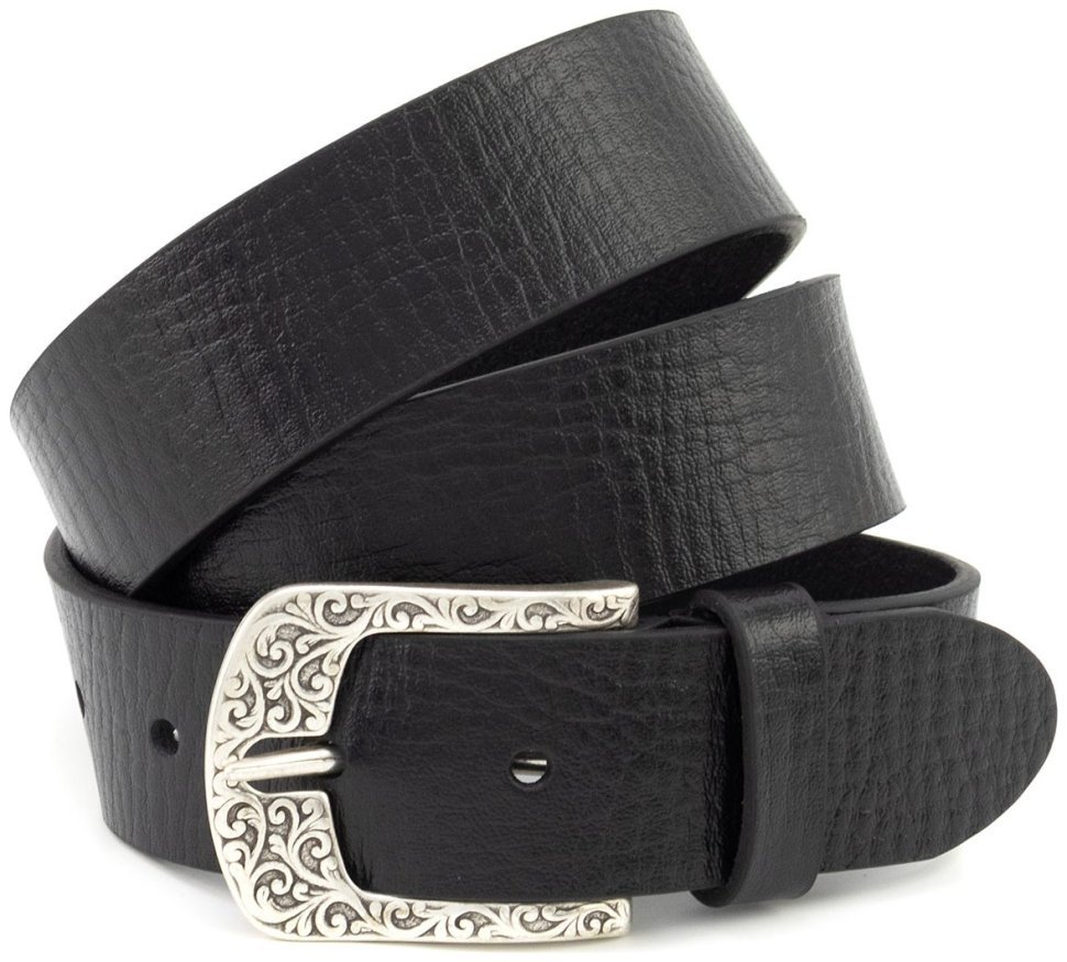 Женский итальянский ремень с винтажной пряжкой с орнаментом Gherardini 40816 modnotak фото №1