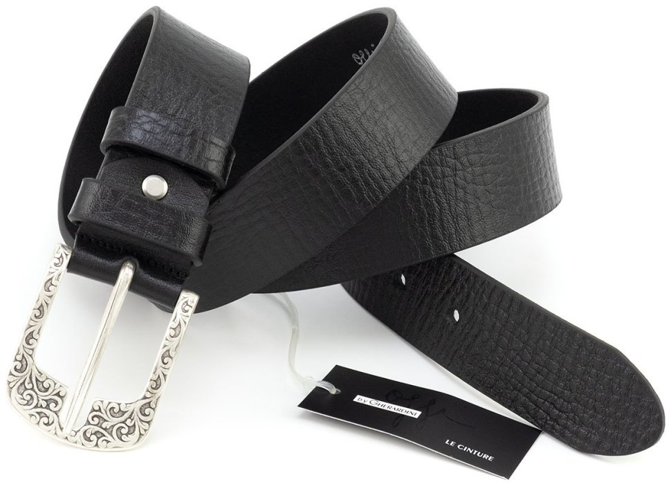 Женский итальянский ремень с винтажной пряжкой с орнаментом Gherardini 40816 modnotak фото №4