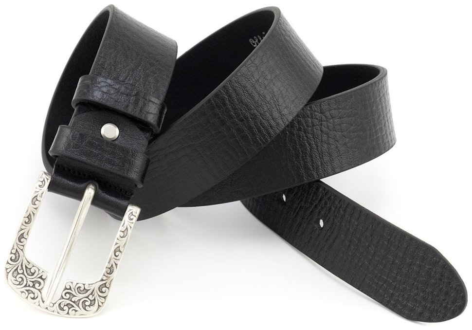 Женский итальянский ремень с винтажной пряжкой с орнаментом Gherardini 40816 modnotak фото №5