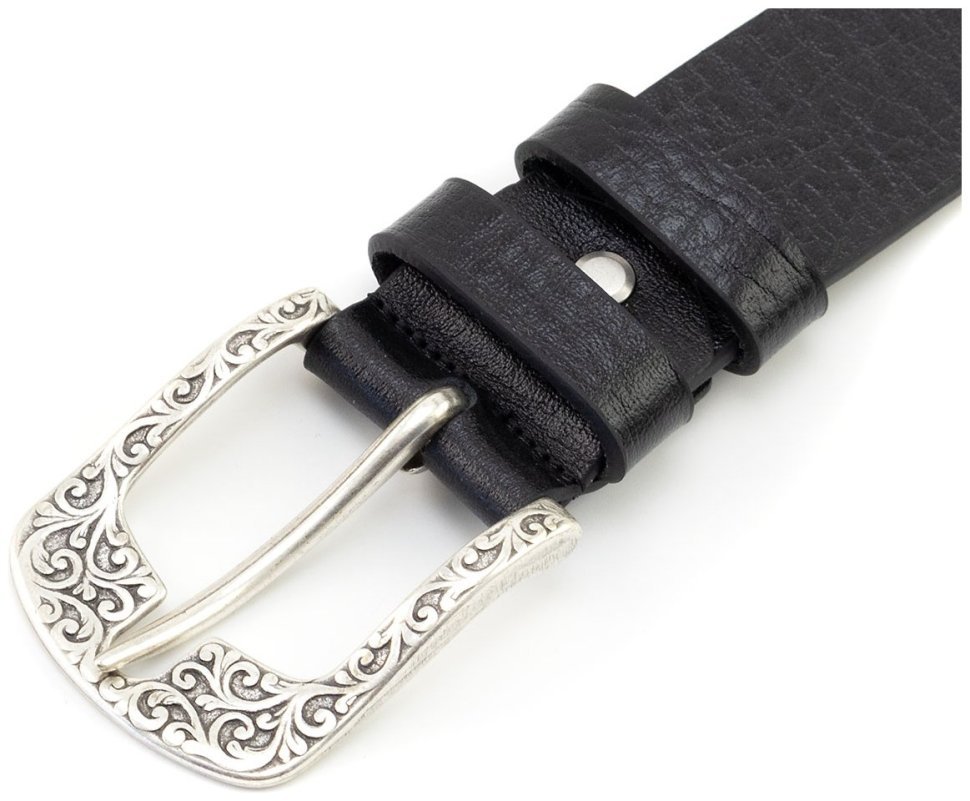 Женский итальянский ремень с винтажной пряжкой с орнаментом Gherardini 40816 modnotak фото №2