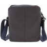 Синяя мужская сумка на плечо из натуральной кожи Leather Collection (11131) - 4