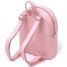 Практичный женский рюкзак из натуральной кожи розового цвета Shvigel (16319) - 2