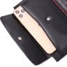 Місткий чоловічий гаманець-клатч із натуральної чорної шкіри високої якості KARYA (2421182) - 7
