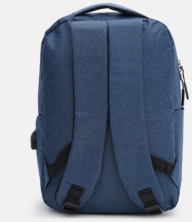 Мужской рюкзак из синего полиэстера с отсеком под ноутбук Monsen 64896
