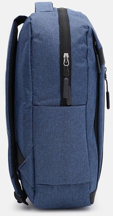 Мужской рюкзак из синего полиэстера с отсеком под ноутбук Monsen 64896
