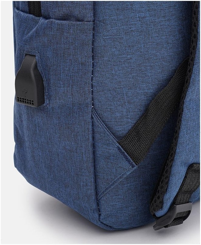 Чоловічий рюкзак із синього поліестеру з відсіком під ноутбук Monsen 64896