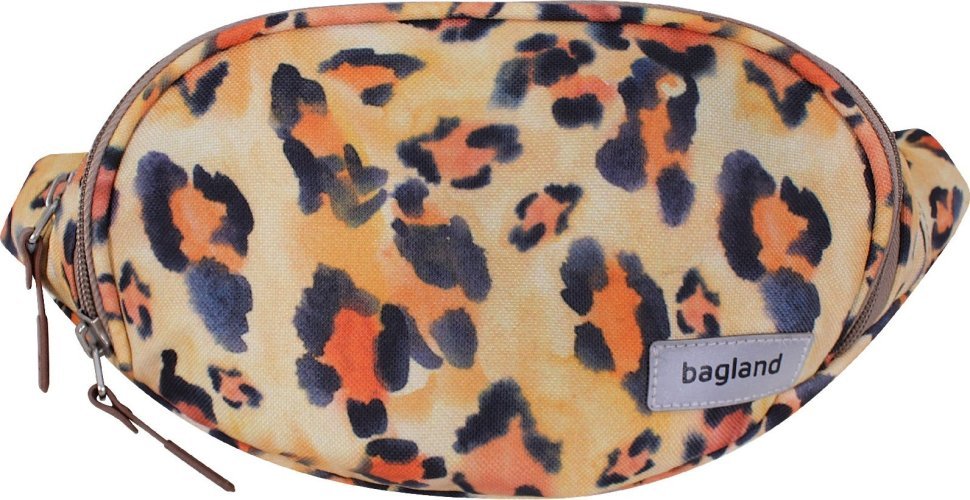 Жіноча текстильна сумка-бананка з леопардовим принтом Bagland (55596)