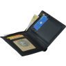 Классическое мужское портмоне из гладкой черной кожи под карты и документы Vintage (2414921) - 7