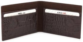 Мужской зажим с тиснением под кожу крокодила KARYA (16153)