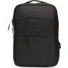 Чоловічий рюкзак для ноутбука із чорного поліестеру на блискавці Monsen (56896) - 1