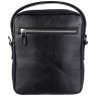 Мужская кожаная сумка-барсетка с ручкой и плечевым ремнем и DESISAN 107096 черная modnotak фото - 3