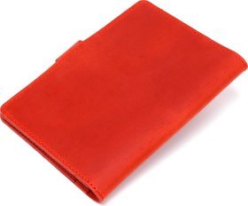 Красная женская матовая обложка для документов из натуральной кожи Shvigel (2416519)