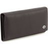Фіолетовий жіночий шкіряний гаманець із клапаном на кнопці ST Leather 1767396 - 1
