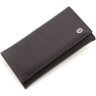 Фіолетовий жіночий шкіряний гаманець із клапаном на кнопці ST Leather 1767396 - 3
