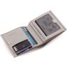 Світло-сірий жіночий гаманець компактного розміру з натуральної шкіри Karya 67496 - 6