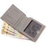 Світло-сірий жіночий гаманець компактного розміру з натуральної шкіри Karya 67496 - 7