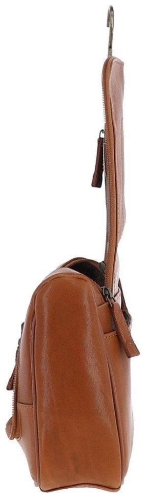 Вместительный несессер из натуральной кожи Ashwood 8140 Tan 97796 коричневого цвета modnotak фото №6