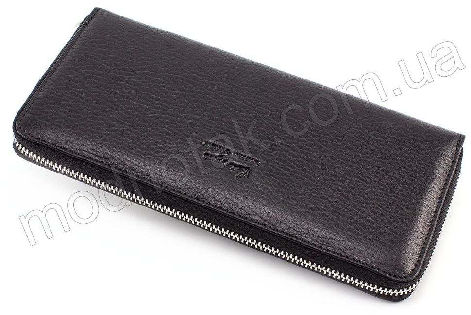 Шкіряний стильний гаманець на блискавки KARYA (0951-45)