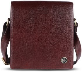 Мужская сумка планшет из фактурной кожи через плечо Hammonds Flycatcher SB1159 коричневого цвета 107996