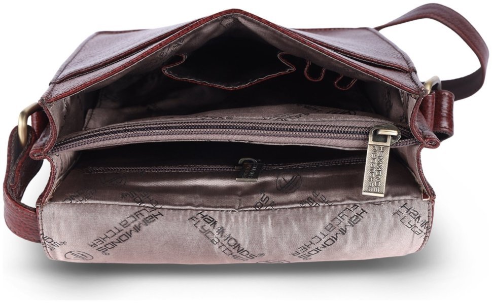 Мужская сумка планшет из фактурной кожи через плечо Hammonds Flycatcher SB1159 коричневого цвета 107996 фото №5 Мужская сумка планшет из фактурной кожи через плечо Hammonds Flycatcher SB1159 коричневого цвета 107996 modnotak фото №5