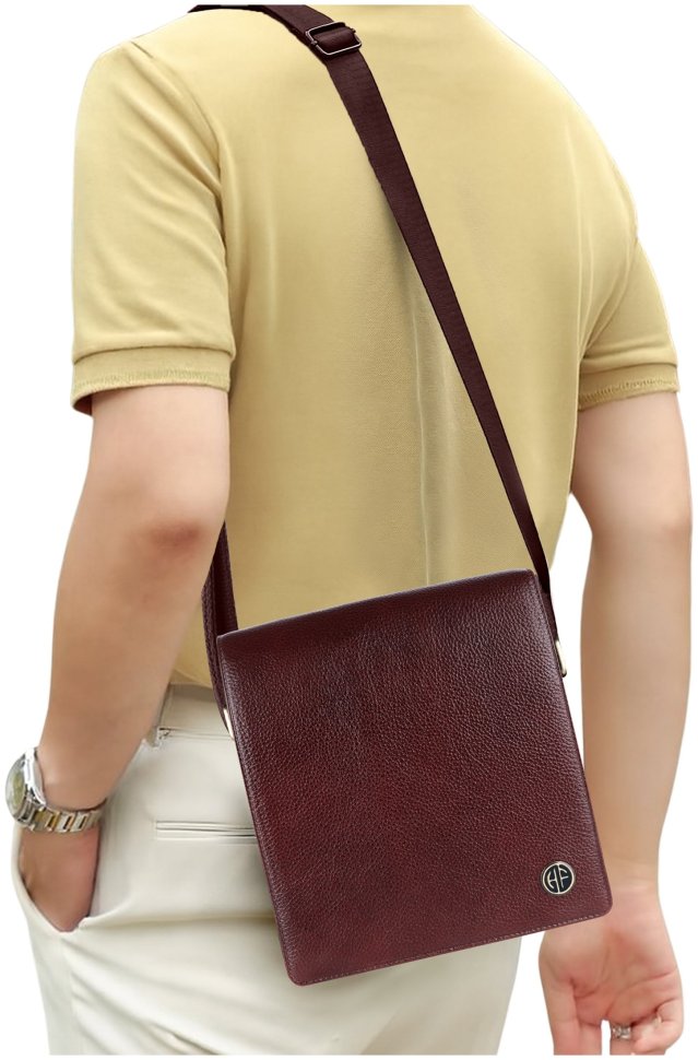 Мужская сумка планшет из фактурной кожи через плечо Hammonds Flycatcher SB1159 коричневого цвета 107996 фото №7 Мужская сумка планшет из фактурной кожи через плечо Hammonds Flycatcher SB1159 коричневого цвета 107996 modnotak фото №7