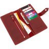 Жіночий червоний гаманець ручної роботи Grande Pelle (13016) - 8
