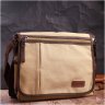 Текстильная мужская сумка песочного цвета для ноутбука 13 дюймов Vintage 2422202 - 7