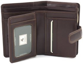 Женский вертикальный кошелек из гладкой кожи коричневого цвета Visconti Venice 68796