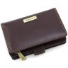 Жіночий вертикальний гаманець з гладкої шкіри коричневого кольору Visconti Venice 68796 - 4