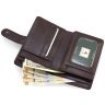 Жіночий вертикальний гаманець з гладкої шкіри коричневого кольору Visconti Venice 68796 - 7