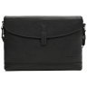 Мужская сумка мессенджер из качественной кожи с клапаном на магните Borsa Leather 108896 регулируемый ремень modnotak фото - 1