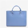 Женская кожаная сумка формата А4 в голубом цвете BlankNote Fancy 78996 - 5
