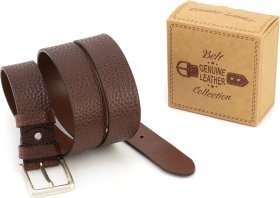 Итальянский ремень из натуральной кожи буйвола Gherardini 40672-GHBR