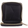Чорний жіночий гаманець із фактурної шкіри на блискавці Smith&Canova Althorp 69696 - 3