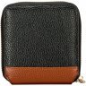 Чорний жіночий гаманець із фактурної шкіри на блискавці Smith&Canova Althorp 69696 - 5