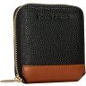 Черный женский кошелек из фактурной кожи на молнии Smith&Canova Althorp 69696 - 6