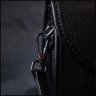 Стильна жіноча шкіряна сумка чорного кольору з довгим плечовим ремінцем Vintage 2422259 - 9