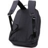 Добротный черный мужской рюкзак из текстиля с отсеком под ноутбук Vintage (20490) - 2