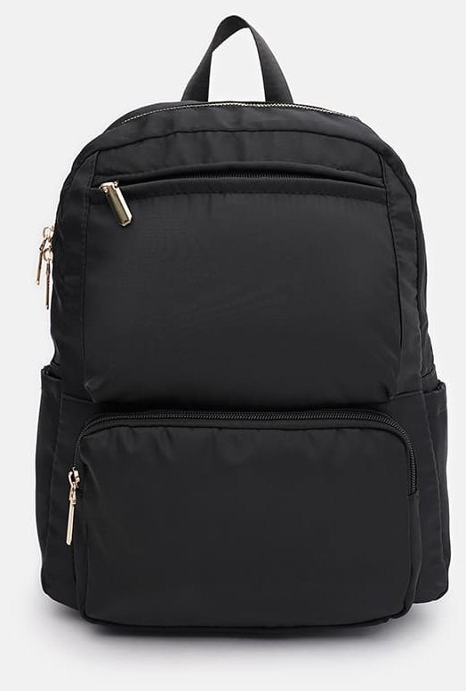 Вмесительный женский текстильный рюкзак в черном цвете Monsen 71797 modnotak фото №2