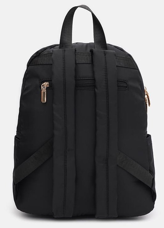 Місткий жіночий текстильний рюкзак в чорному кольорі Monsen 71797