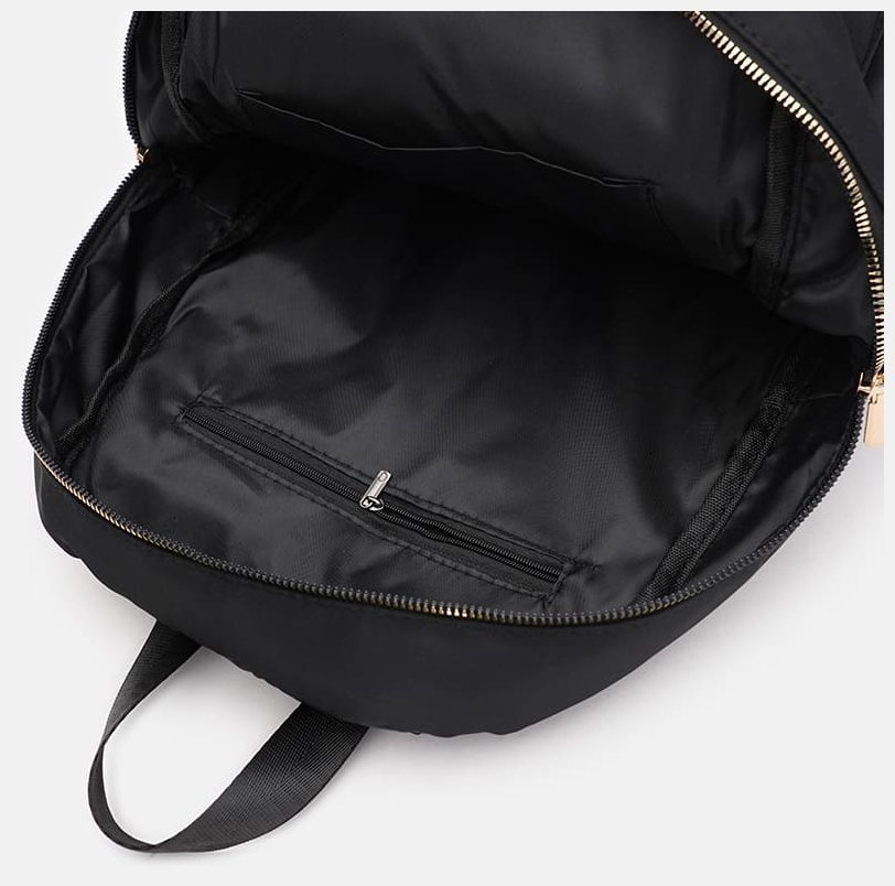 Вмесительный женский текстильный рюкзак в черном цвете Monsen 71797 modnotak фото №5