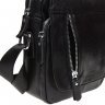 Мужская кожаная сумка черного цвета через плечо с множеством отделений Keizer (15664) - 5
