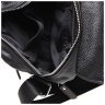 Чоловіча шкіряна сумка чорного кольору через плече з безліччю відділень Keizer (15664) - 8
